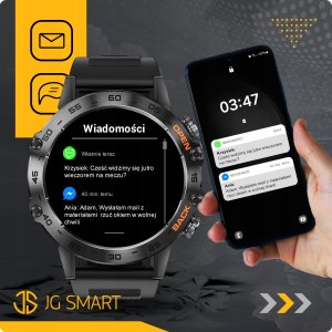 SMARTWATCH WODOODPORNY ZEGAREK MĘSKI MENU PL ROZMOWY CIŚNIENIE SMART WATCH 10