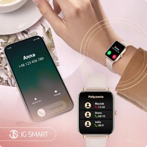 SMARTWATCH ZEGAREK DAMSKI PL MENU ROZMOWY WODOODPORNY POWIADOMIENIA PREMIUM 5