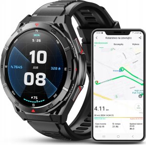 SMARTWATCH MĘSKI GPS ZEGAREK WODOODPORNY KOMPAS AMOLED BAROMETR ROZMOWY PL 2