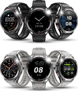 SMARTWATCH MĘSKI GPS ZEGAREK WODOODPORNY KOMPAS AMOLED BAROMETR ROZMOWY PL 3
