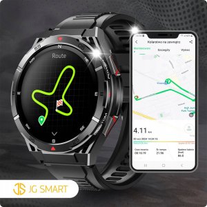 SMARTWATCH MĘSKI GPS ZEGAREK WODOODPORNY KOMPAS AMOLED BAROMETR ROZMOWY PL 4