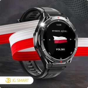SMARTWATCH MĘSKI GPS ZEGAREK WODOODPORNY KOMPAS AMOLED BAROMETR ROZMOWY PL 10