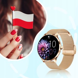 SMARTWATCH DAMSKI ZEGAREK MENU PL ROZMOWY CIŚNIENIE PULS CZARNY SMART WATCH 11