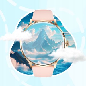 SMARTWATCH DAMSKI ZEGAREK MENU PL ROZMOWY CIŚNIENIE PULS CZARNY SMART WATCH 4