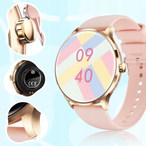 SMARTWATCH DAMSKI ZEGAREK MENU PL ROZMOWY CIŚNIENIE PULS CZARNY SMART WATCH 5