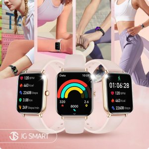 SMARTWATCH ZEGAREK DAMSKI MENU PL ROZMOWY POWIADOMIENIA DLA KOBIETY 2 PASKI 11