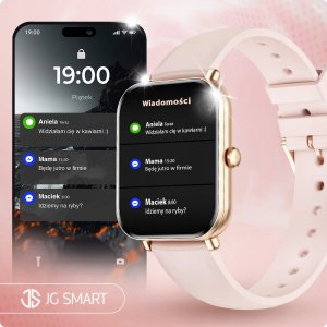 SMARTWATCH ZEGAREK DAMSKI MENU PL ROZMOWY POWIADOMIENIA DLA KOBIETY 2 PASKI 13