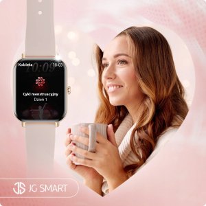 SMARTWATCH ZEGAREK DAMSKI MENU PL ROZMOWY POWIADOMIENIA DLA KOBIETY 2 PASKI 16