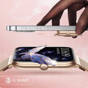 SMARTWATCH ZEGAREK DAMSKI MENU PL ROZMOWY POWIADOMIENIA DLA KOBIETY 2 PASKI 5