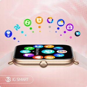 SMARTWATCH ZEGAREK DAMSKI MENU PL ROZMOWY POWIADOMIENIA DLA KOBIETY 2 PASKI 7