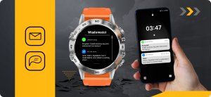 SMARTWATCH ZEGAREK MĘSKI MENU PL ROZMOWY SMART WATCH WODOODPORNY + GRATIS 11