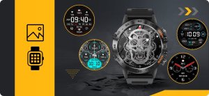 SMARTWATCH ZEGAREK MĘSKI MENU PL ROZMOWY SMART WATCH WODOODPORNY + GRATIS 12