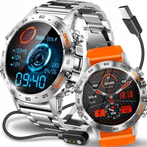 SMARTWATCH ZEGAREK MĘSKI MENU PL ROZMOWY SMART WATCH WODOODPORNY + GRATIS 2