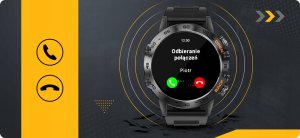 SMARTWATCH ZEGAREK MĘSKI MENU PL ROZMOWY SMART WATCH WODOODPORNY + GRATIS 7