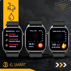 SMARTWATCH Z POMIAREM CUKRU EKG CIŚNIENIE TEMPERATURA HRV ROZMOWY MENU PL 13