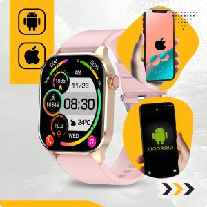 Smartwatch JG Smart SMARTWATCH DLA SENIORA POMIAR GLUKOZY CIŚNIENIE TĘTNO TEMPERATURA TLEN PL 7