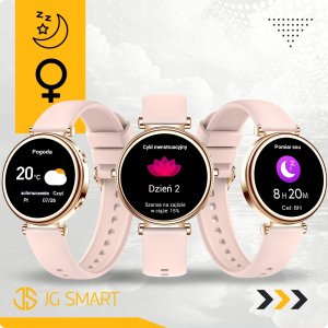 SMARTWATCH DAMSKI ZEGAREK MENU PL ROZMOWY SMART WATCH DLA KOBIETY + 4 PASKI 9