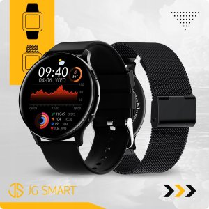 SMARTWATCH ZEGAREK DAMSKI MENU PL ROZMOWY POWIADOMIENIA SMART WATCH CZARNY 5