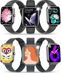 SMARTWATCH ZEGAREK DAMSKI POLSKIE MENU CIŚNIENIE ROZMOWY PULS SPORT 2paski 16