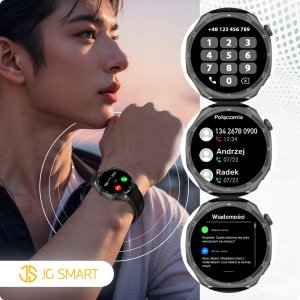 SMARTWATCH ZEGAREK MĘSKI ROZMOWY AMOLED 4GB POLSKIE MENU MP3 WODOODPORNY PL 11