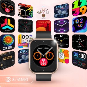 SMARTWATCH DAMSKI ZEGAREK ROZMOWY SMS SPORT ZDROWIE ZLOTY MENU PL + 4 PASKI 6