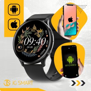 SMARTWATCH ZEGAREK DAMSKI MENU PL ROZMOWY POWIADOMIENIA SMART WATCH CZARNY 13