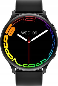 SMARTWATCH ZEGAREK DAMSKI MENU PL ROZMOWY POWIADOMIENIA SMART WATCH CZARNY 3