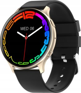 SMARTWATCH ZEGAREK DAMSKI MENU PL ROZMOWY POWIADOMIENIA SMART WATCH ZŁOTY 3