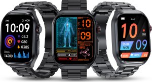 SMARTWATCH DLA SENIORA ZEGAREK EKG FUNKCJA POMIARU CUKRU CIŚNIENIE MENU POL 14