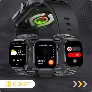 SMARTWATCH MĘSKI ZEGAREK EKG FUNKCJA POMIARU CUKRU AMOLED CIŚNIENIE ROZMOWY 11