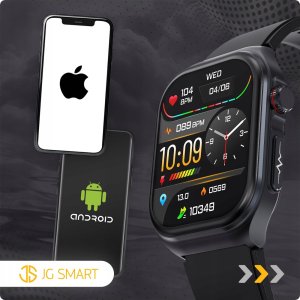 SMARTWATCH MĘSKI ZEGAREK EKG FUNKCJA POMIARU CUKRU AMOLED CIŚNIENIE ROZMOWY 7