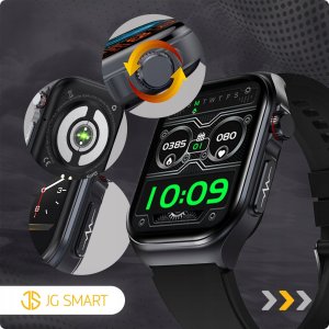 SMARTWATCH MĘSKI ZEGAREK EKG FUNKCJA POMIARU CUKRU AMOLED CIŚNIENIE ROZMOWY 8