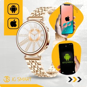 Smartwatch JG Smart SMARTWATCH DAMSKI ZEGAREK MENU PL ROZMOWY SMART WATCH DLA KOBIETY + 4 PASKI 8