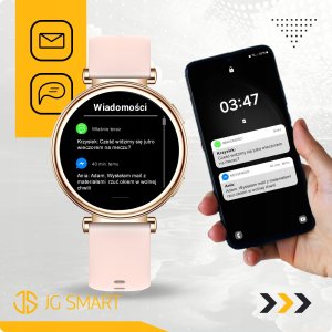 Smartwatch JG Smart SMARTWATCH DAMSKI ZEGAREK POLSKIE MENU ROZMOWY POWIADOMIENIA SPORT 4 PASKI 11