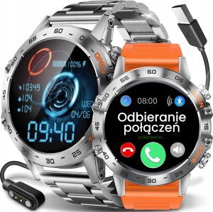 ZEGAREK SMARTWATCH MĘSKI Z CIŚNIENIOMIERZEM ROZMOWY DWA PASKI MENU POLSKIE 15