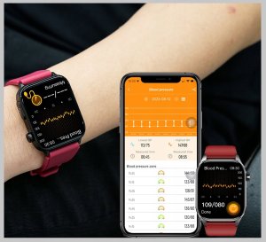 SMARTWATCH MĘSKI Zegarek EKG FUNKCJA POMIARU CUKRU AMOLED CIŚNIENIE ROZMOWY 4