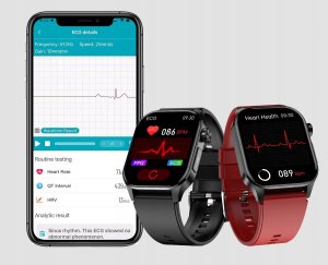 SMARTWATCH MĘSKI Zegarek EKG FUNKCJA POMIARU CUKRU AMOLED CIŚNIENIE ROZMOWY 7