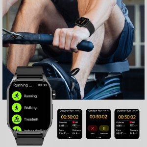 SMARTWATCH MĘSKI Zegarek EKG FUNKCJA POMIARU CUKRU AMOLED CIŚNIENIE ROZMOWY 9