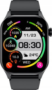 Smartwatch JG Smart SMARTWATCH ZEGAREK MENU PL POMIAR CUKRU CIŚNIENIE PULS TEMPERATURA ROZMOWY 2