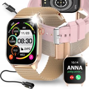 SMARTWATCH DLA SENIORA POMIAR CUKRU CIŚNIENIA TĘTNA TEMPERATURY MENU PL 1
