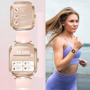 Smartwatch JG Smart SMARTWATCH DAMSKI ZEGAREK ROZMOWY MENU POLSKIE PULS POWIADOMIENIA| 3 PASKI 13