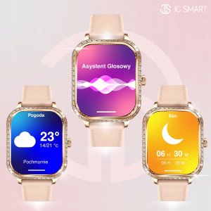 Smartwatch JG Smart SMARTWATCH DAMSKI ZEGAREK ROZMOWY MENU POLSKIE PULS POWIADOMIENIA| 3 PASKI 15