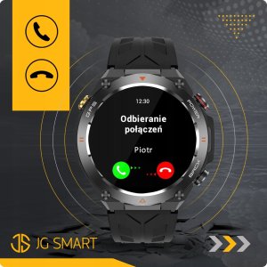 SMARTWATCH MĘSKI GPS MENU PL WODOODPORNY SPORT SMART WATCH ROZMOWY PULS BP 5