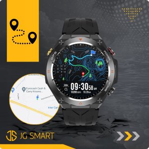 SMARTWATCH MĘSKI GPS MENU PL WODOODPORNY SPORT SMART WATCH ROZMOWY PULS BP 6