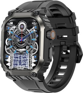 SMARTWATCH MĘSKI ZEGAREK FUNKCJA GPS ROZMOWY POLSKIE MENU BATERIA 410mAh 3