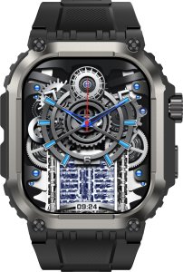 SMARTWATCH MĘSKI ZEGAREK FUNKCJA GPS ROZMOWY POLSKIE MENU BATERIA 410mAh 4