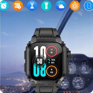 SMARTWATCH MĘSKI ZEGAREK FUNKCJA GPS ROZMOWY POLSKIE MENU TĘTNO 410mAh 14