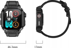 SMARTWATCH MĘSKI ZEGAREK FUNKCJA GPS ROZMOWY POLSKIE MENU TĘTNO 410mAh 15