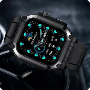 SMARTWATCH MĘSKI ZEGAREK FUNKCJA GPS ROZMOWY POLSKIE MENU TĘTNO 410mAh 8