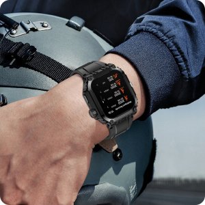 SMARTWATCH MĘSKI ZEGAREK FUNKCJA GPS ROZMOWY POLSKIE MENU TĘTNO 410mAh 10